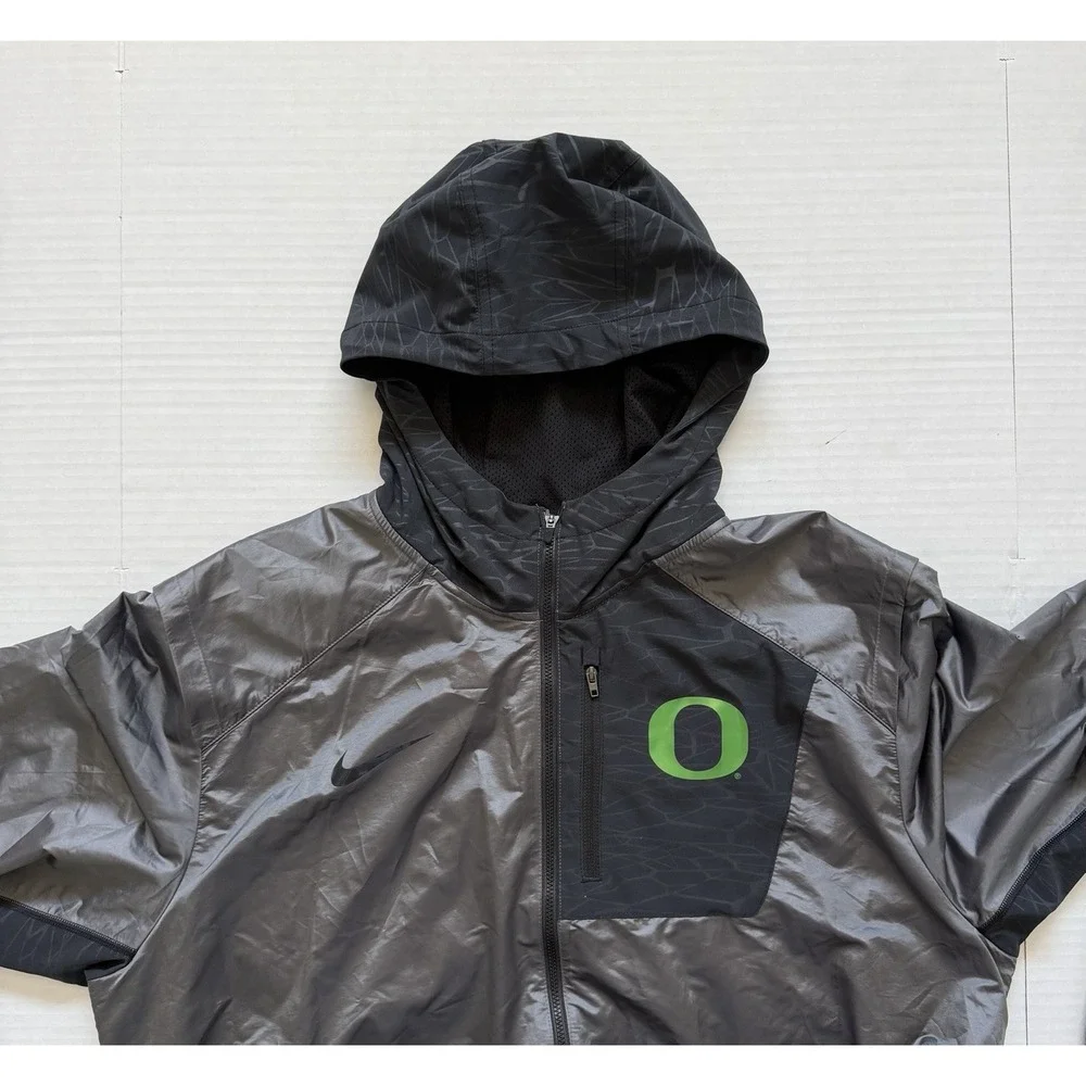 Nike Oregon Ducks Team Issued Football Full Zip Sideline Hoodie Jacket Men XL